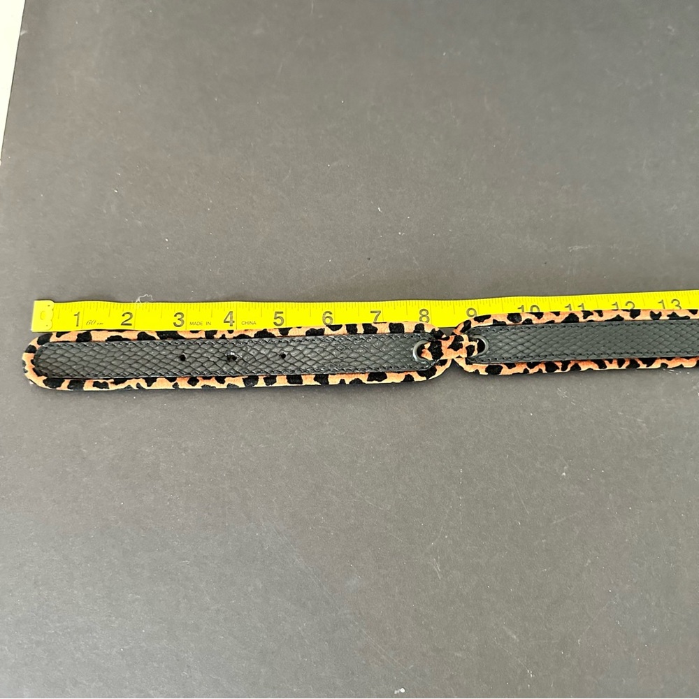 🚫SOLD Yves Saint Laurent Vintage Leather Animal Print Belt - Picture 5 of 6